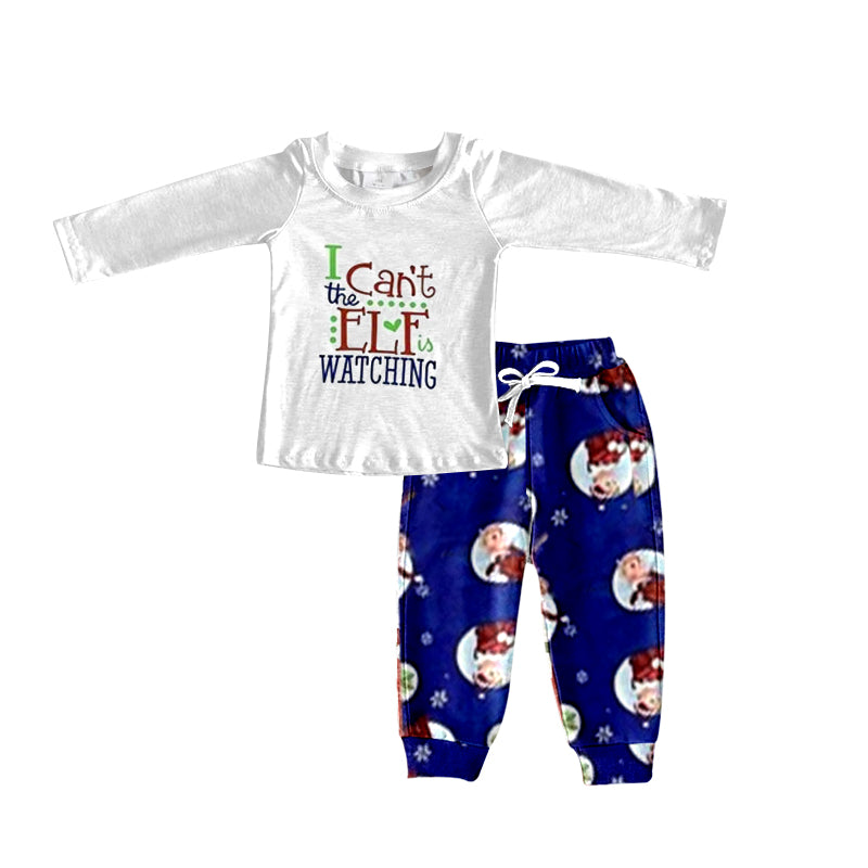 BLP0267 Christmas elf long short sleeve boy outfit 20230720 preorder