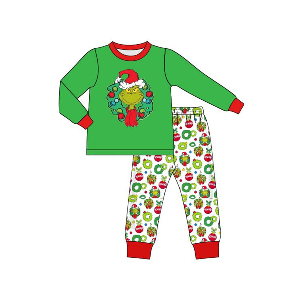 BLP0288 western Christmas grin long sleeve girl outfit 20230726 preorder