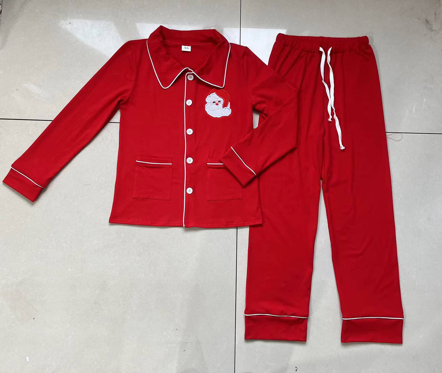 GLP0700 adult women long sleeve Christmas Santa pajamas outfit 20231023 RTS
