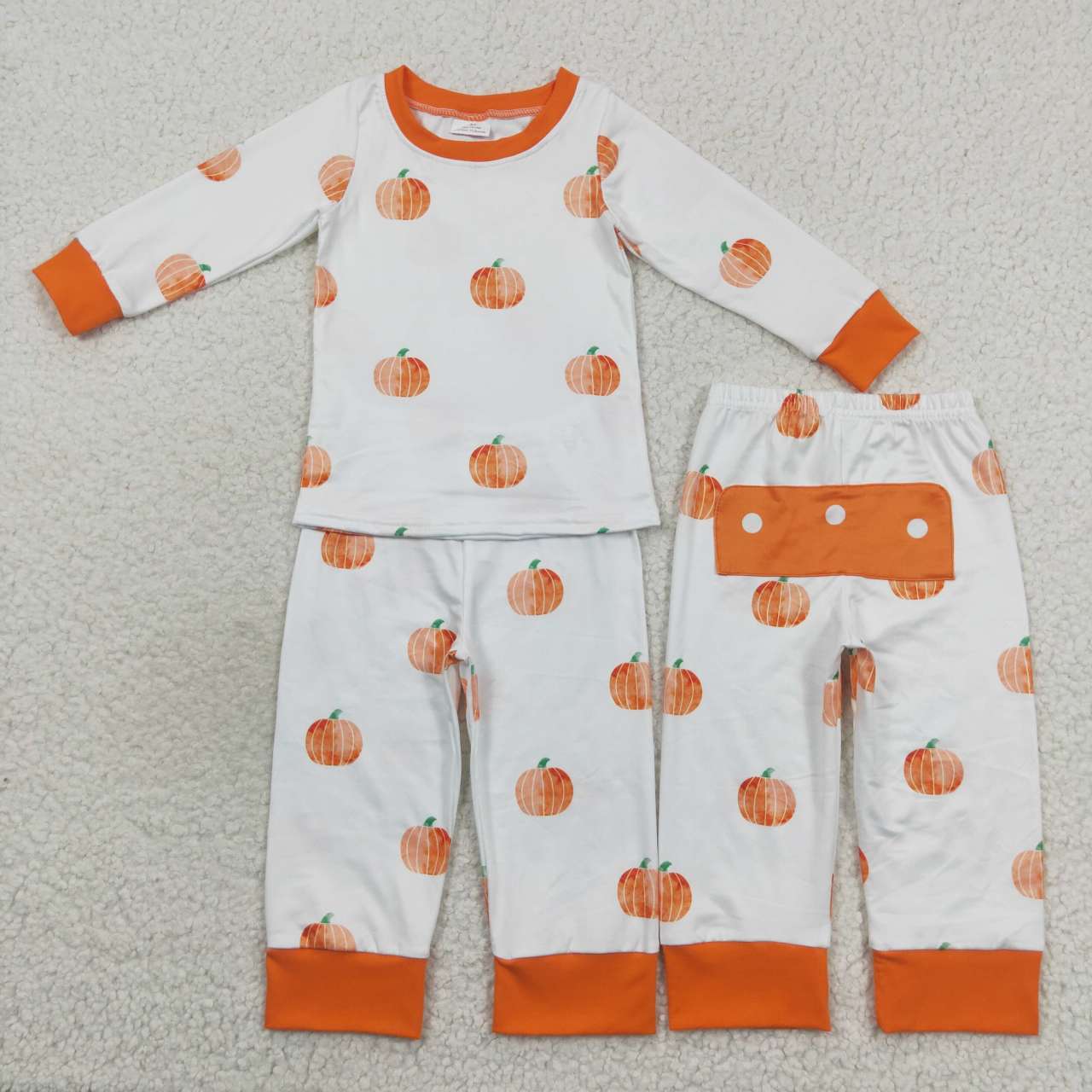 BLP0297 halloween pumpkin long sleeve girl outfit 20230828 RTS