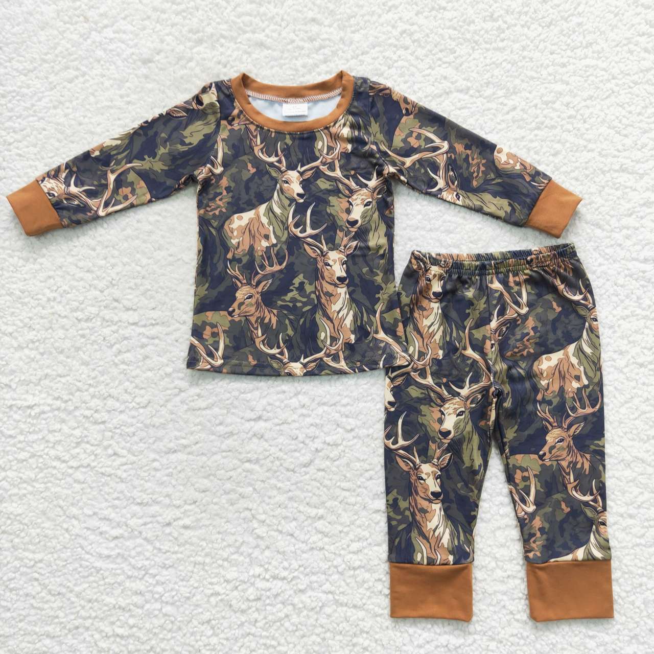 BLP0298 Christmas deer green long sleeve BOY outfit 20230830 RTS