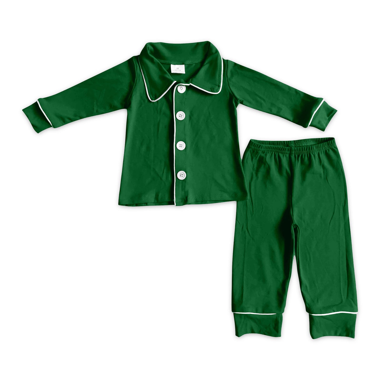 BLP0485cotton solid Christmas boy pajamas outfit preorder 202405