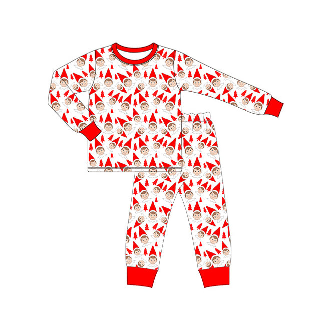 BAMBOO BLP0558 Christmas elf boy pajamas outfit 202409 sibling RTS