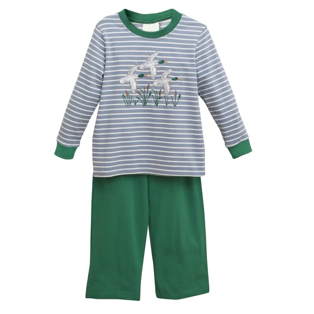 BLP0591 blue duck boy outfit preorder 202406 sibling