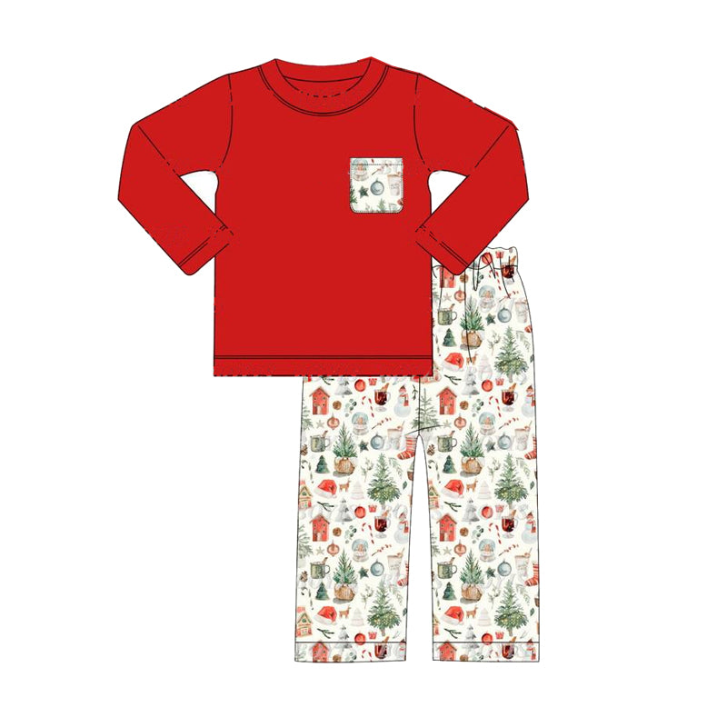 Christmas tree crystal ball sibling BLP0660 preorder pajamas boy outfit 202407