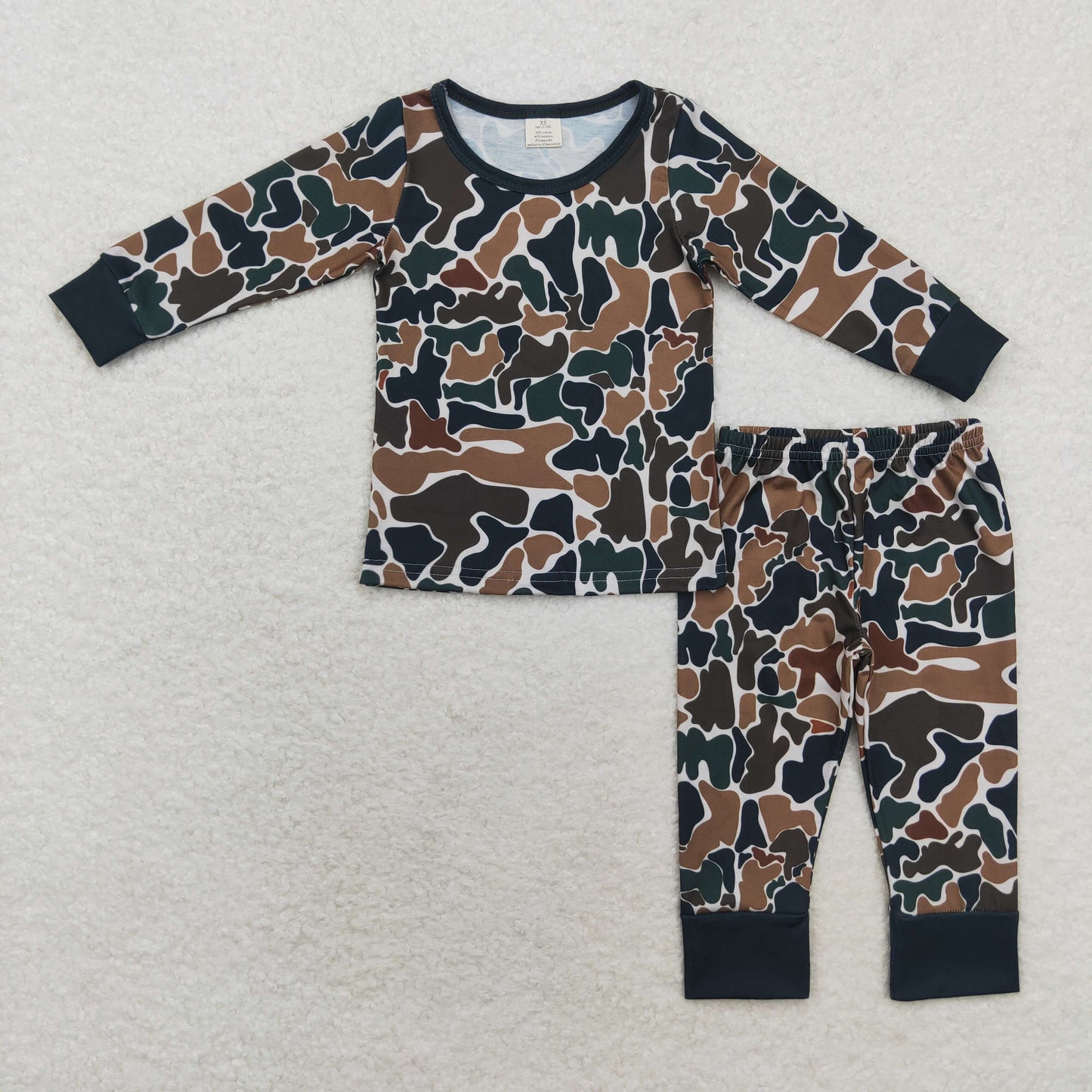 BAMBOO camo sibling BLP0708 long sleeve children boy outfit pajamas 202408 RTS