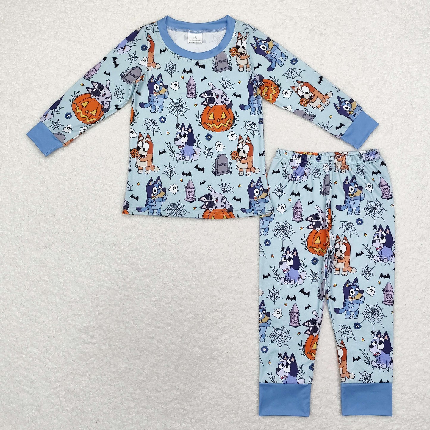 BLP0726 halloween bluey boy pajamas outfit 202409 RTS