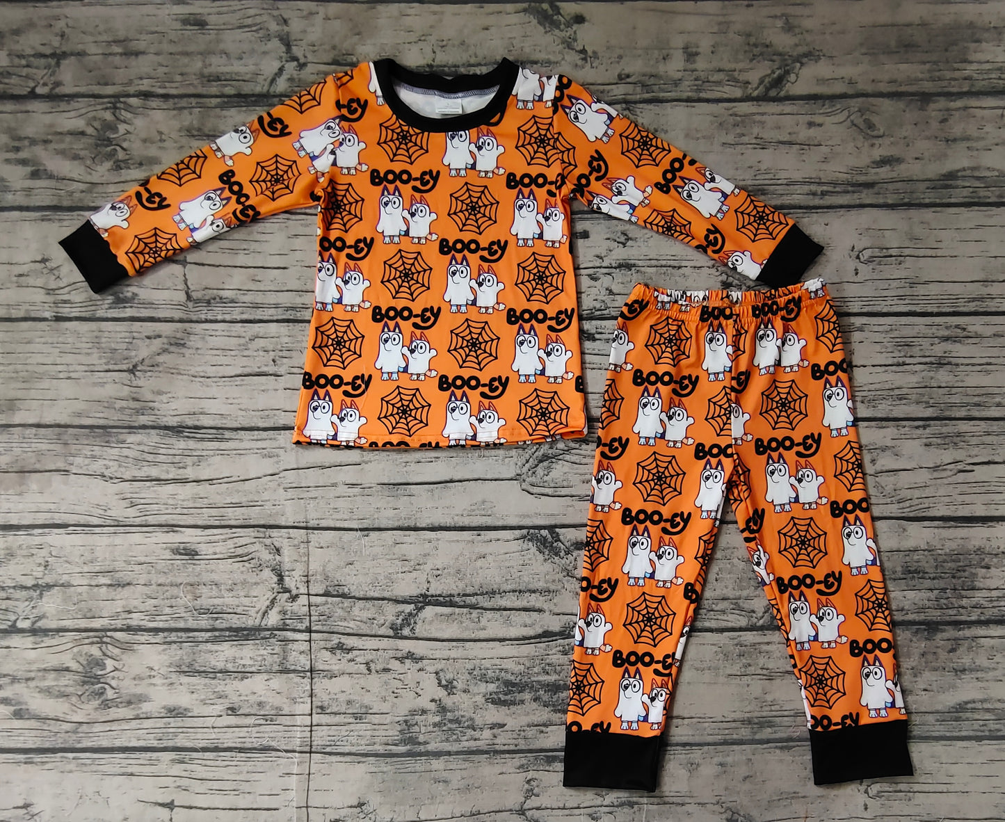 BLP0727 Halloween boo bat boy pajamas outfit 202409 RTS