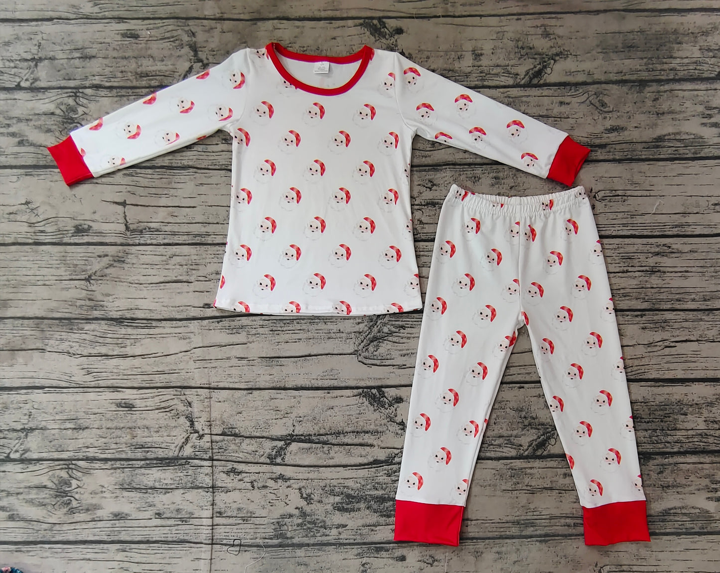 BAMBOO BLP0751 Christmas santa boy pajamas outfit 202408 sibling RTS