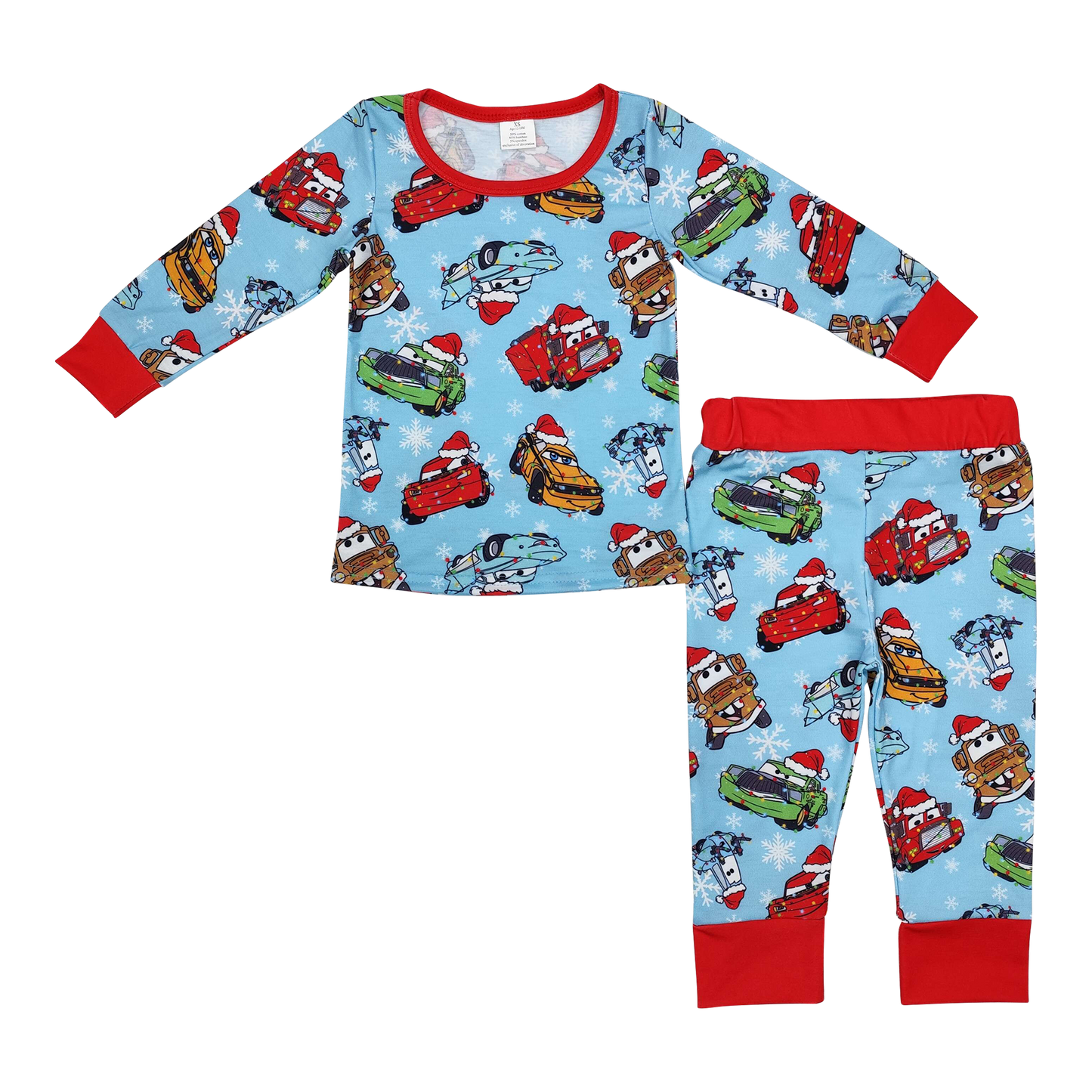 BLP0776 Christmas  cartoon car boy pajamas outfit preorder 202409 RTS