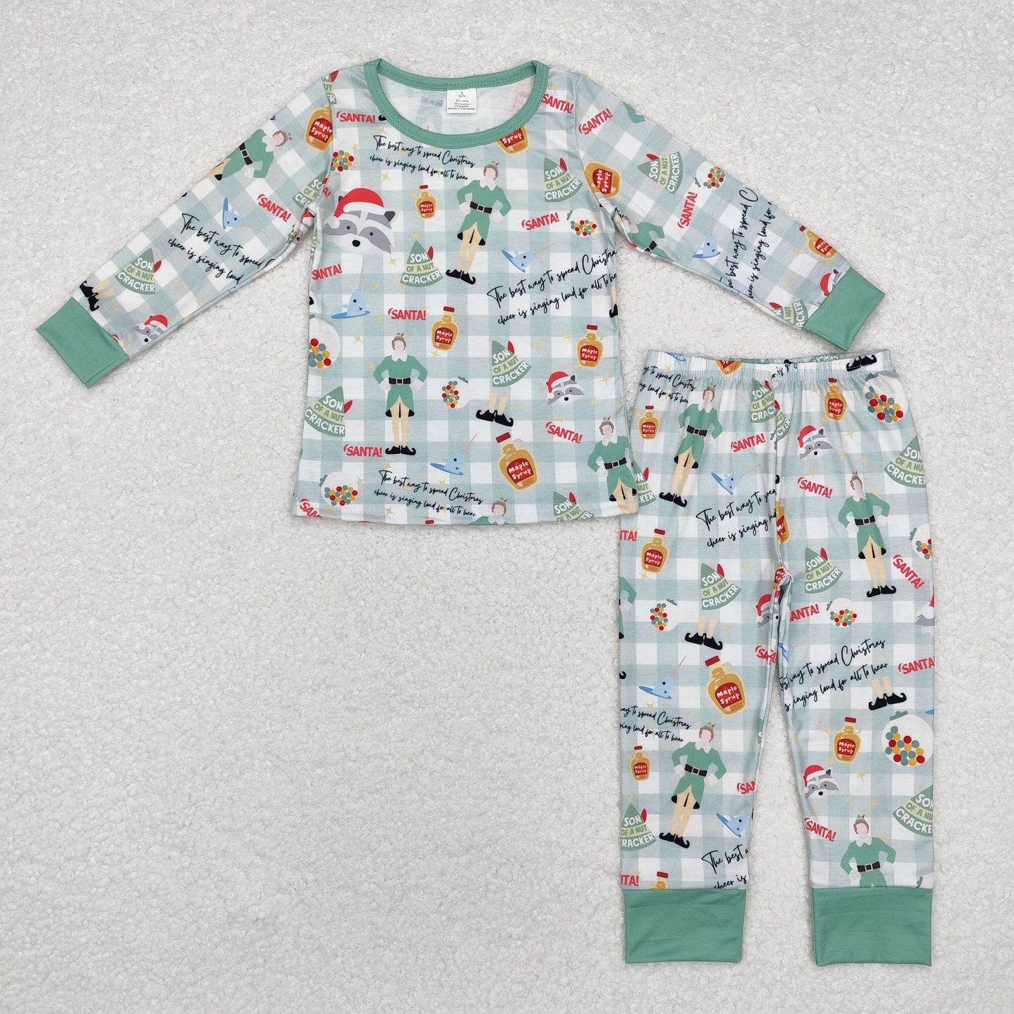 BAMBOO BLP0804 RTS Christmas boy pajamas outfit 202408