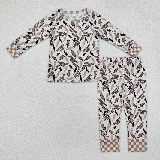BLP0949 BAMBOO mama's boy western boy pajamas outfit 202410 RTS