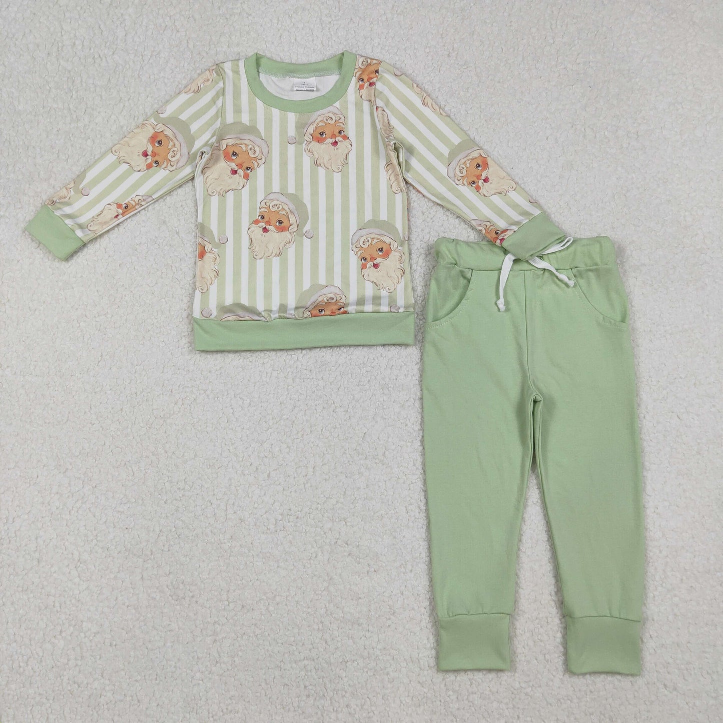 BLP1074 Christmas Santa western pajamas boy outfit 202509 RTS