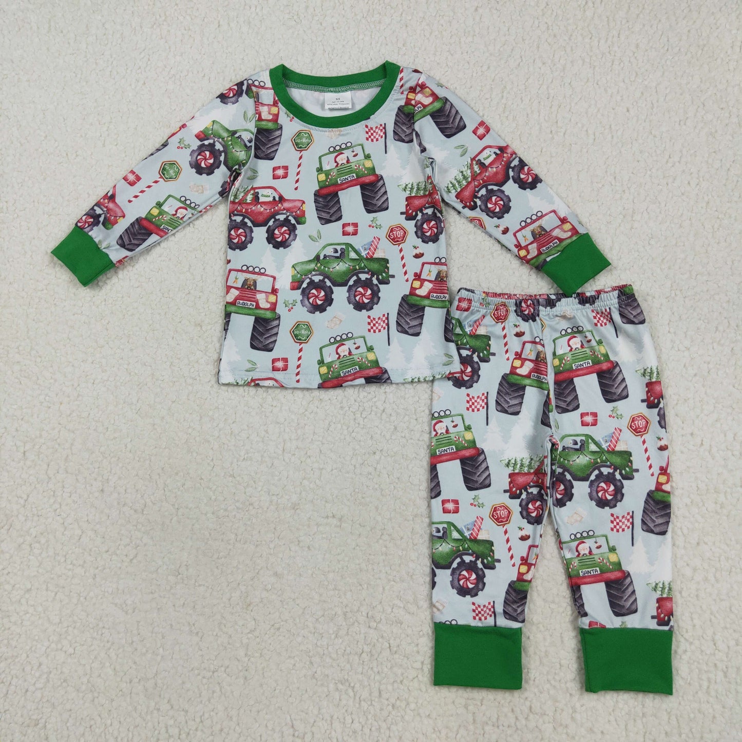 BLP1087 Cristmas car western boy outfit 202508 RTS