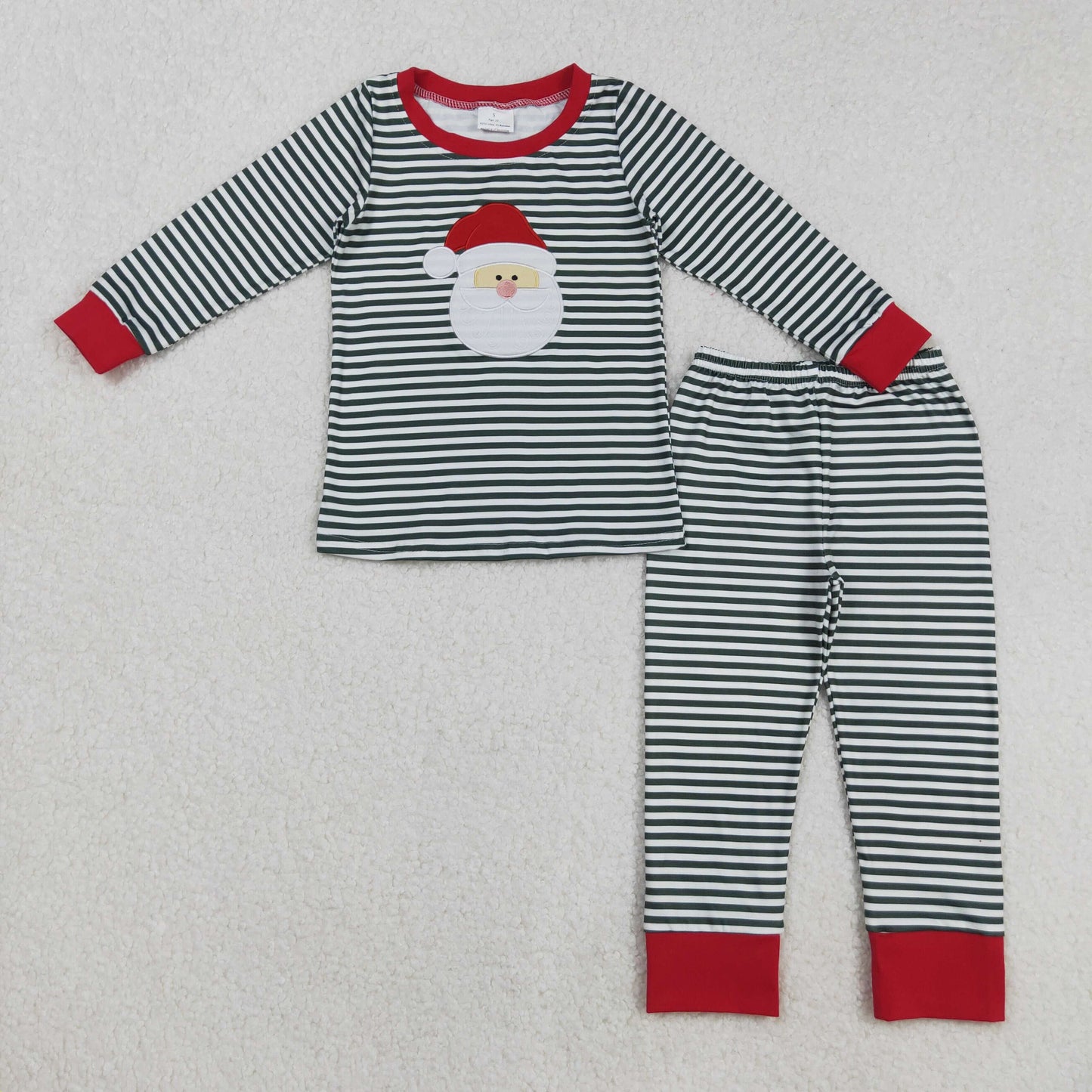 BLP1126 Embroidery Christmas kids girl pajamas outfit 202508 RTS