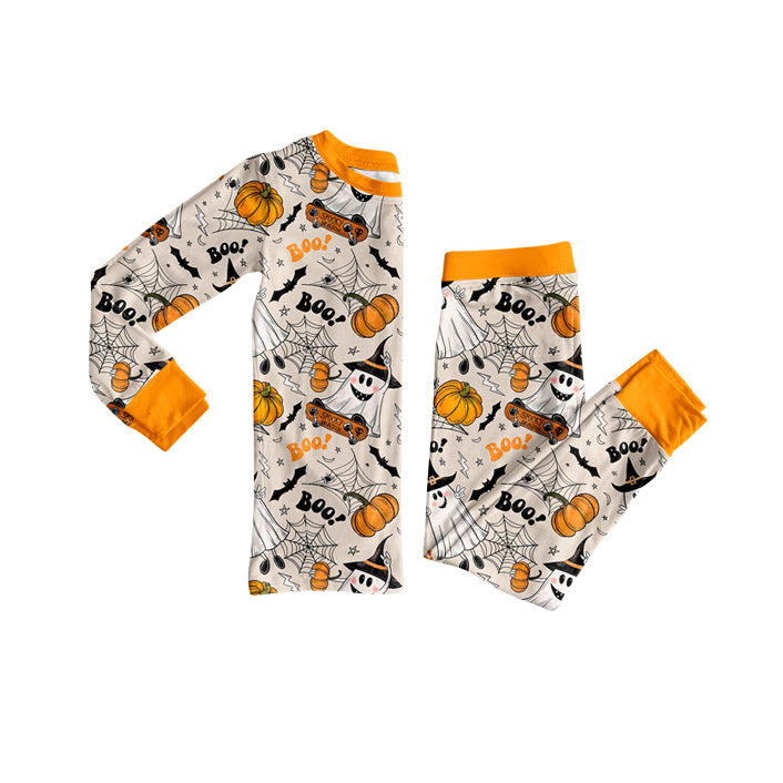 BLP1195 Boo pumpkin Halloween camo western kids boy outfit 202507 preorder