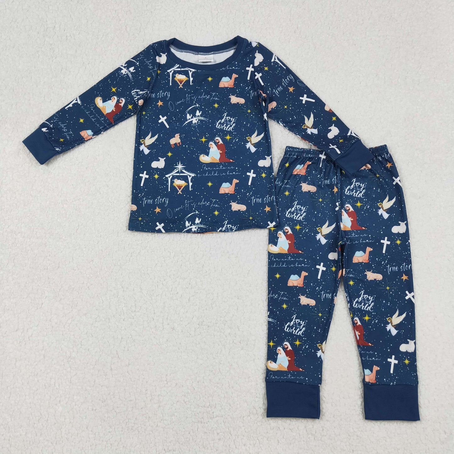 BLP1198 true story god boy sibling pajamas outfit 202509 RTS