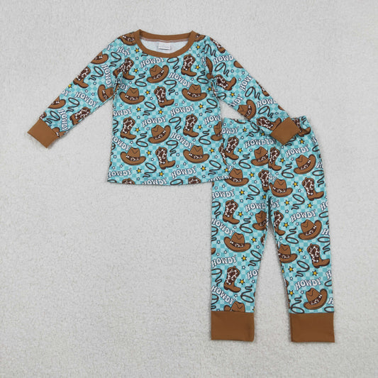 BLP1207 howdy boots  western  kids girl outfit 202510 rts