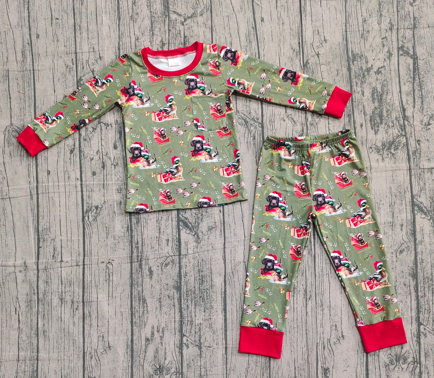 BLP1213 Christmas dog western boy pajamas outfit 202511 preorder