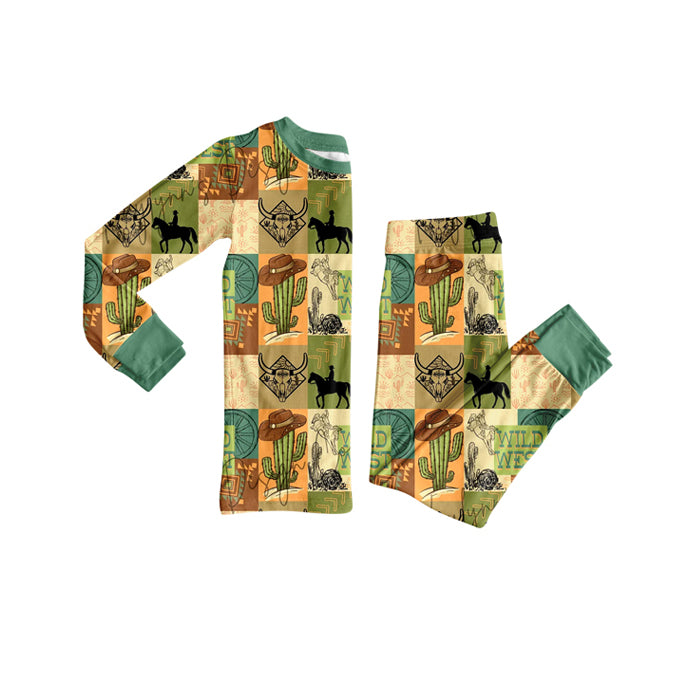 BLP1219 Wild West western boy pajamas outfit 202508 preorder