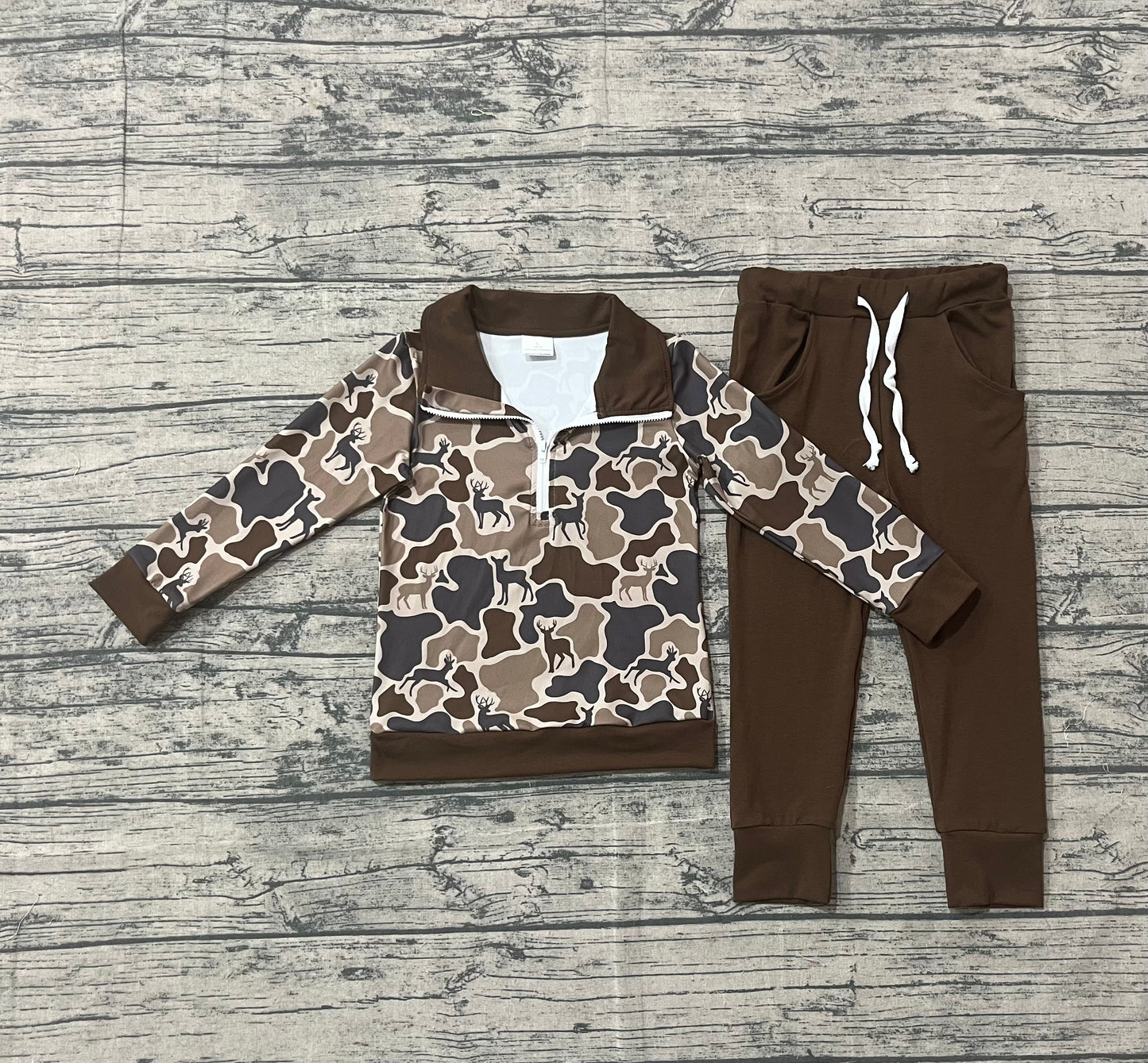 BLP1270 deer camo pajamas BOY outfit 202509 preorder