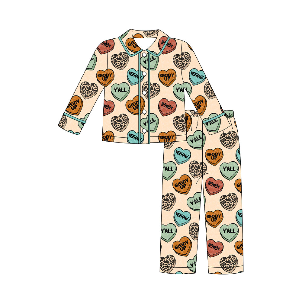 BLP1284 pajamas love howdy boy outfit 202509 preorder