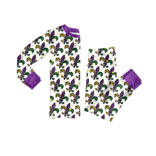 BLP1293 Mardi Gras  pajamas boy outfit 202509  preorder