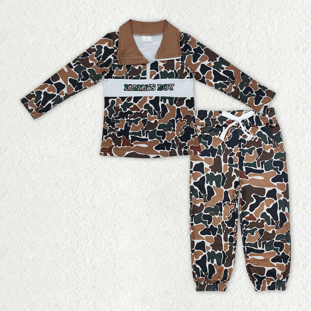 BLP1325组合 mama's boy camo sibling boy outfit 202510 RTS