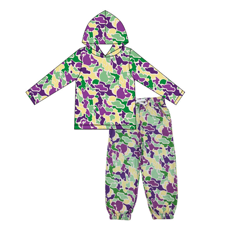 BLP1381 hoodie Mardi Gras sibling boy outfit 202511 preorder