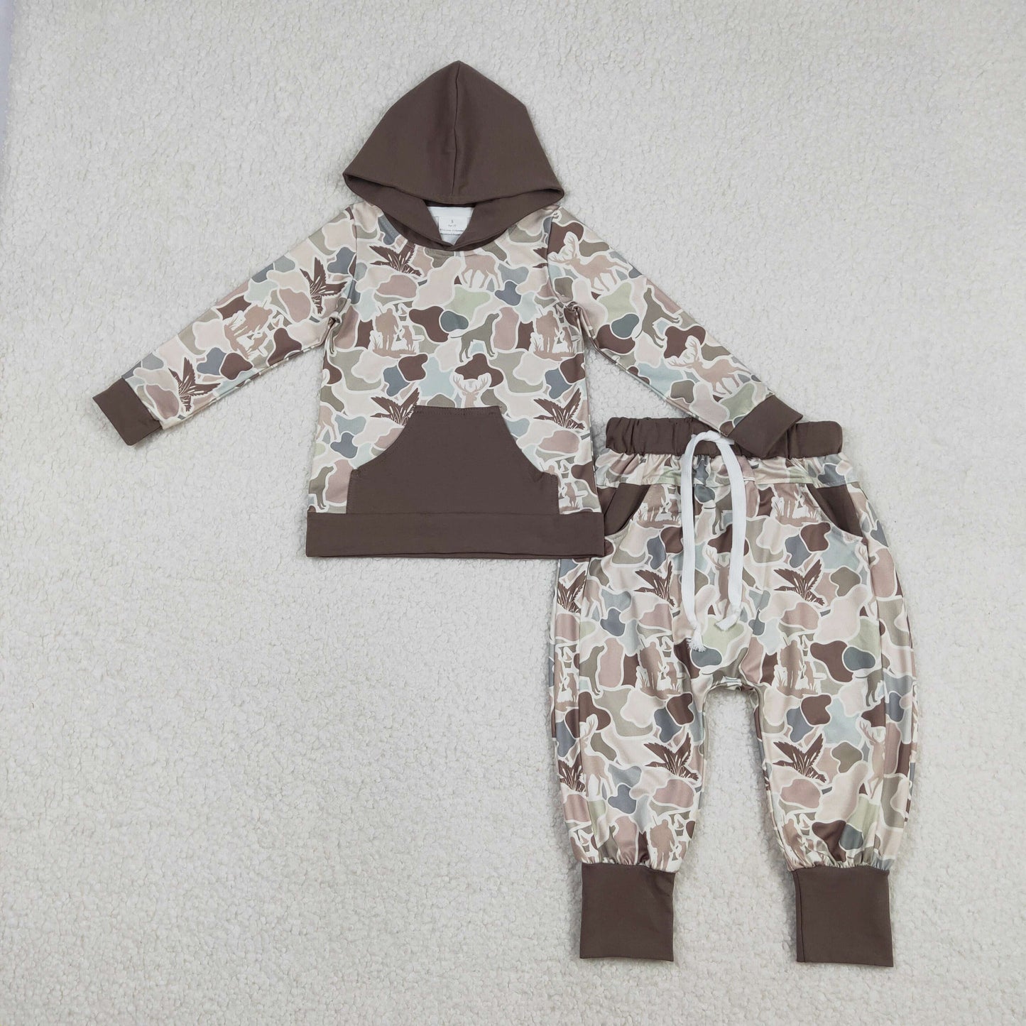 BLP1403 duck hoodie camo sibling boy outfit 202512 RTS