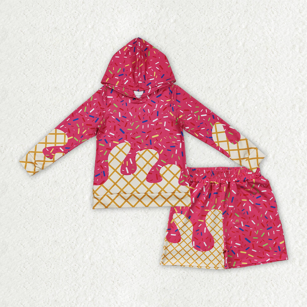 BLS0040组合,BT1271+SS0636 hot pink splatter ice cream drip boy outfit 202607 RTS
