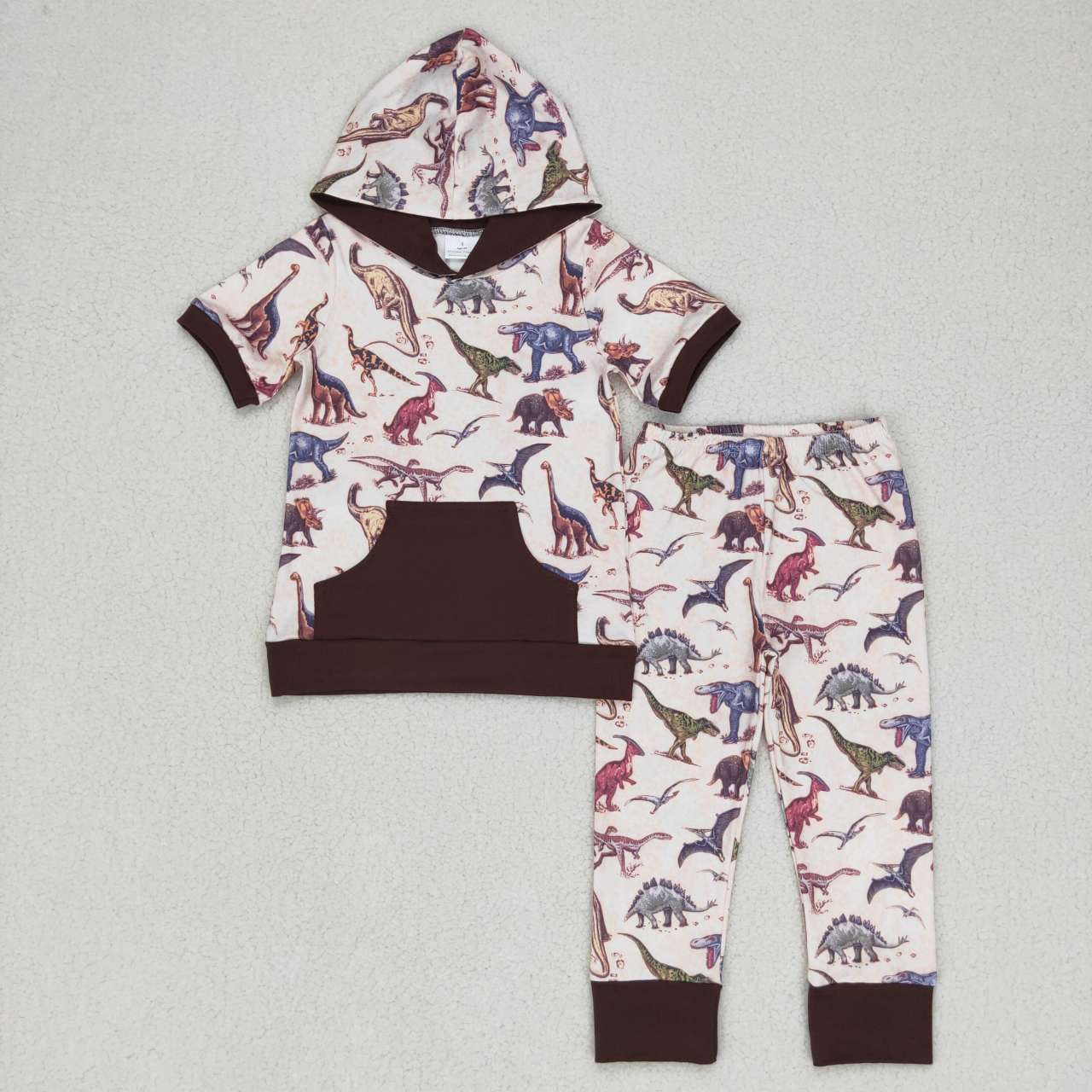 BSPO0152 RTS western cow short sleeve hoodie pants girl outfit 20231007