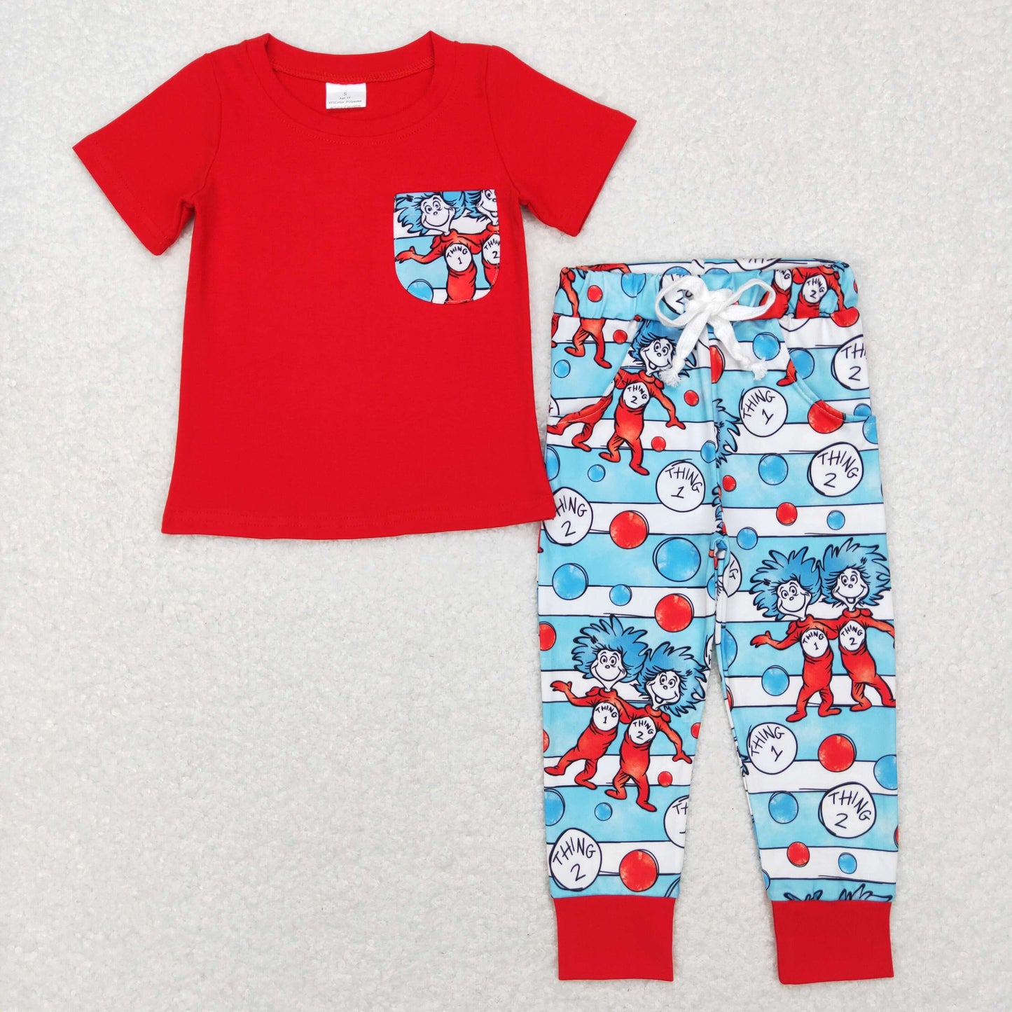 BSPO0239 rts RTS western Reading short sleeve blue cartoon doc boy outfit 202412