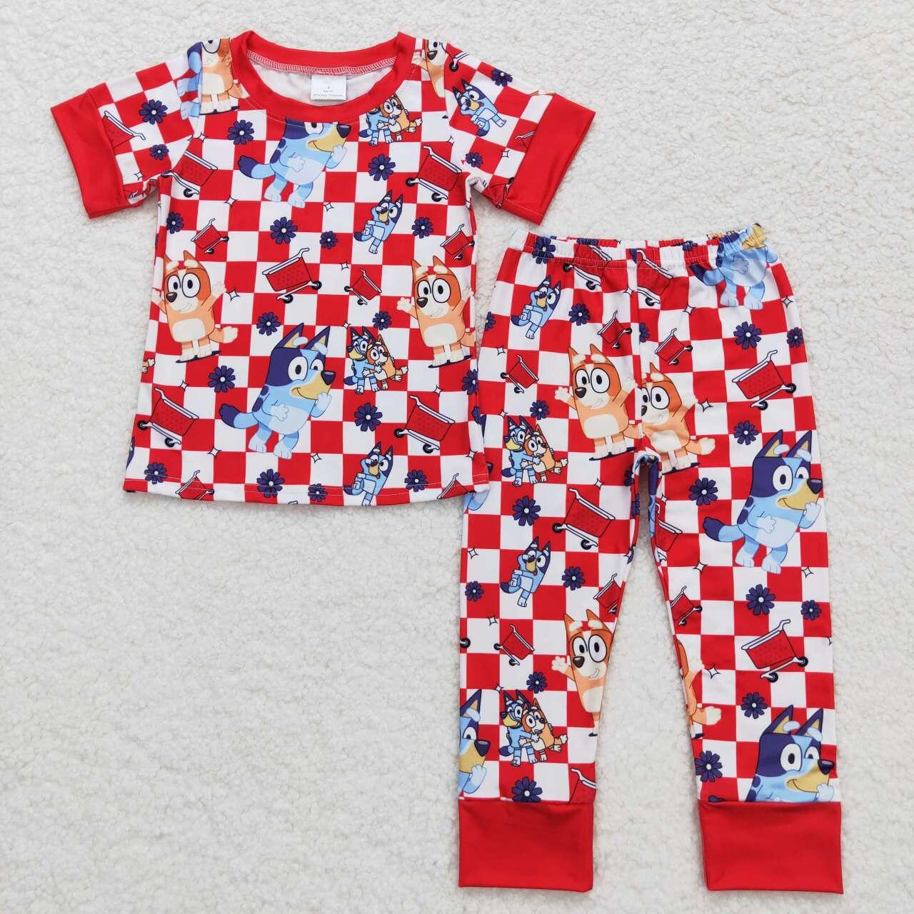 BSPO0355 bluey western girl pajamas outfit 202404 RTS