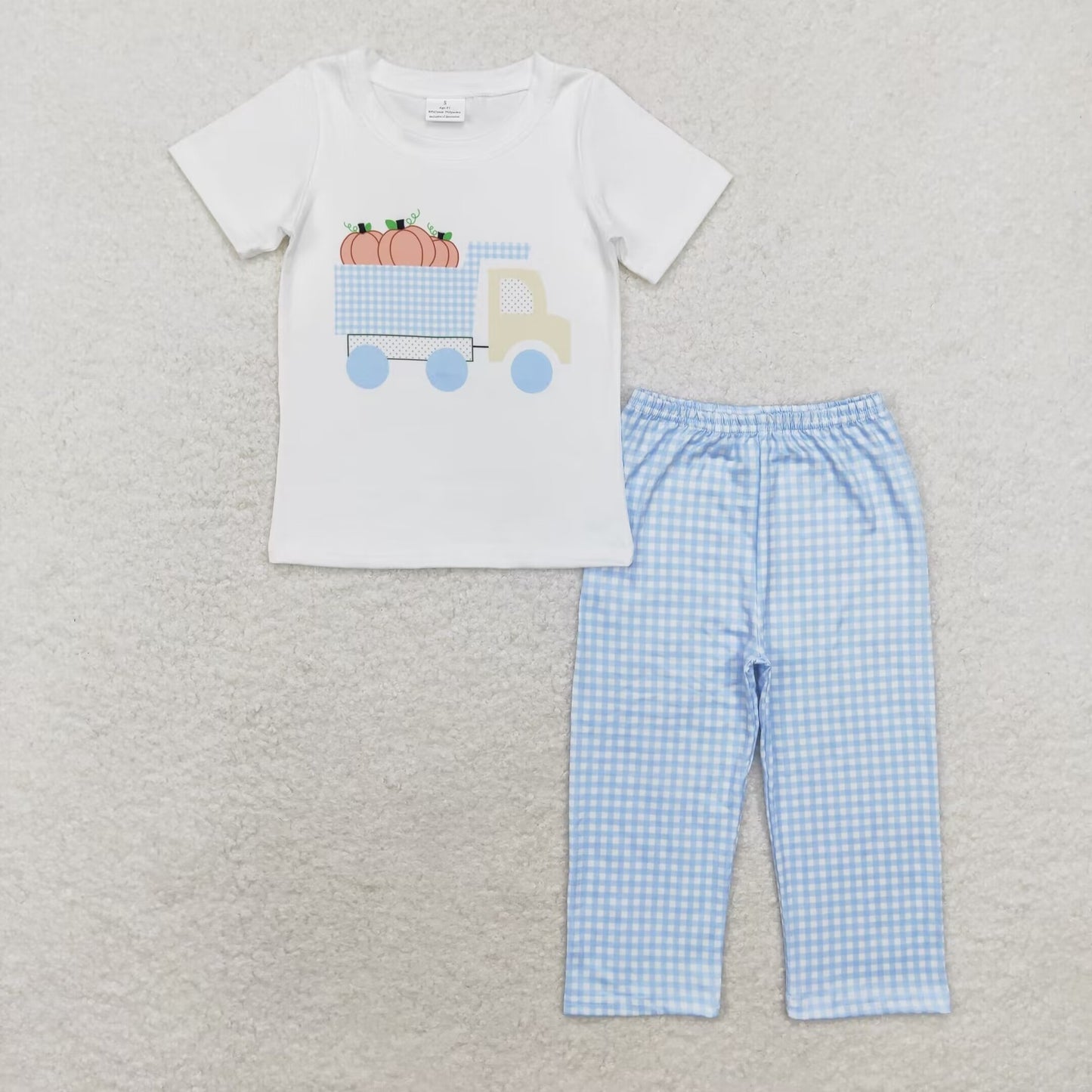 Halloween Pumpkin BSPO0398 boy pajamas outfit 202408 RTS