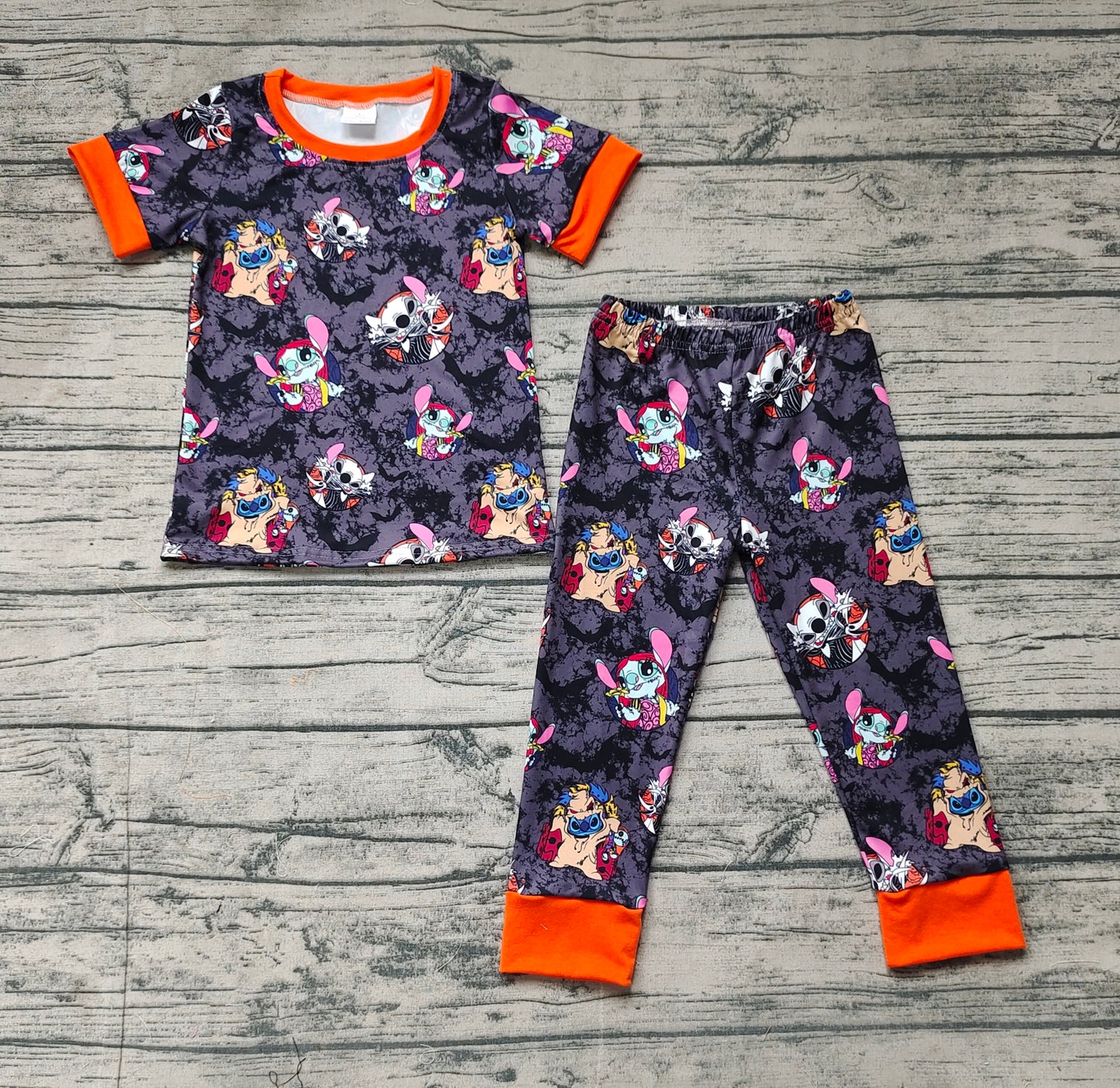 GSPO1580 Stitch cartoon boy outfit 202406 RTS