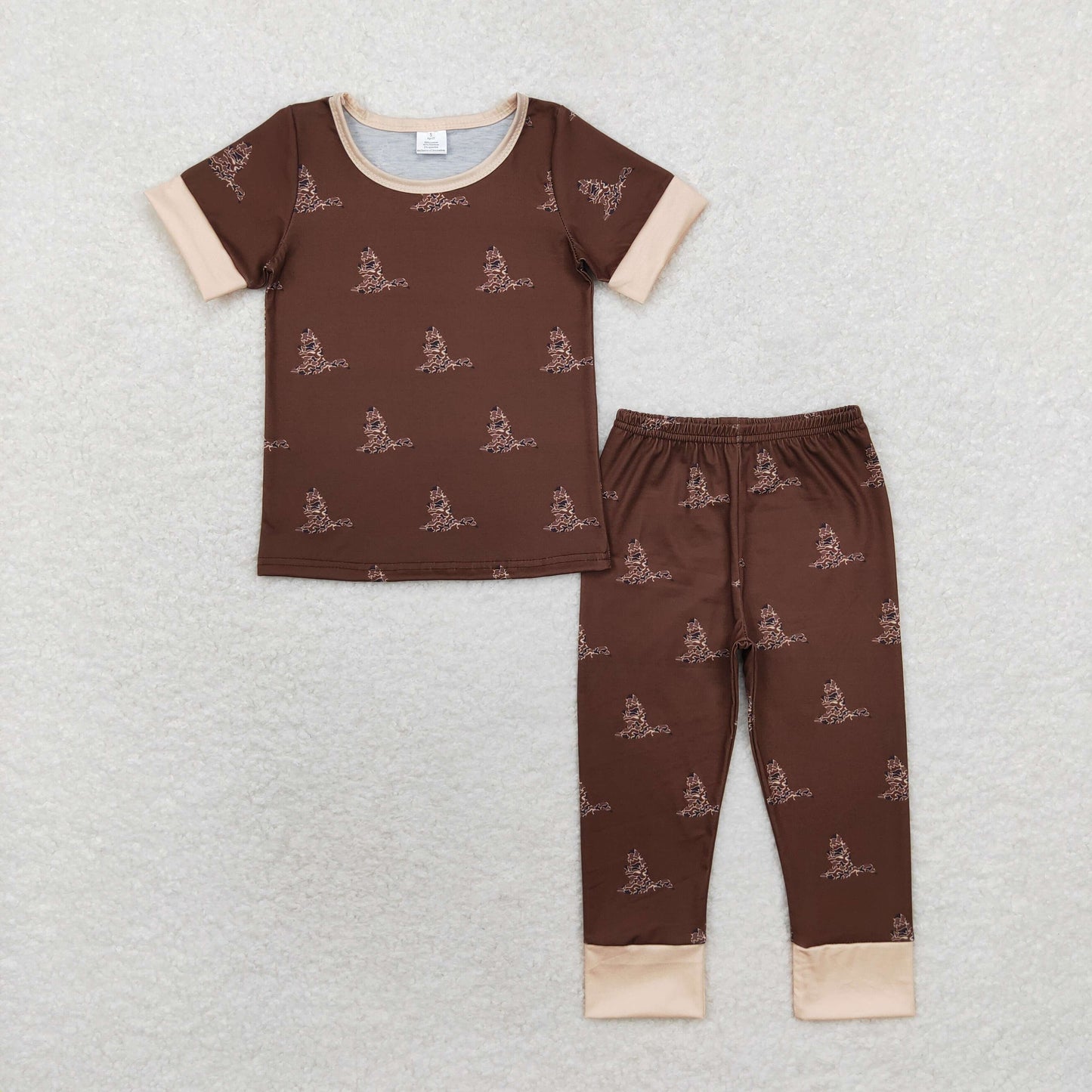 BSPO0442 bamboo duck wild goose pajamas boy outfit 202407 RTS