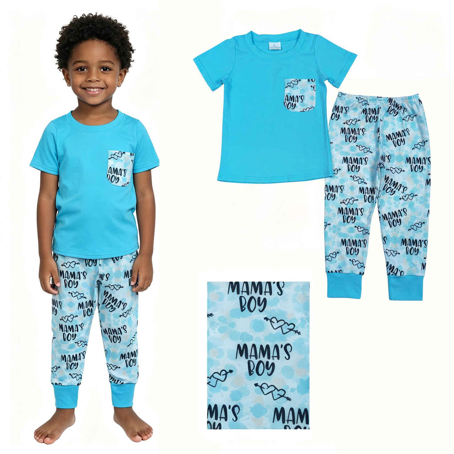 BSPO0587 western mama'sboy pajamas sibling outfit 202604 RTS
