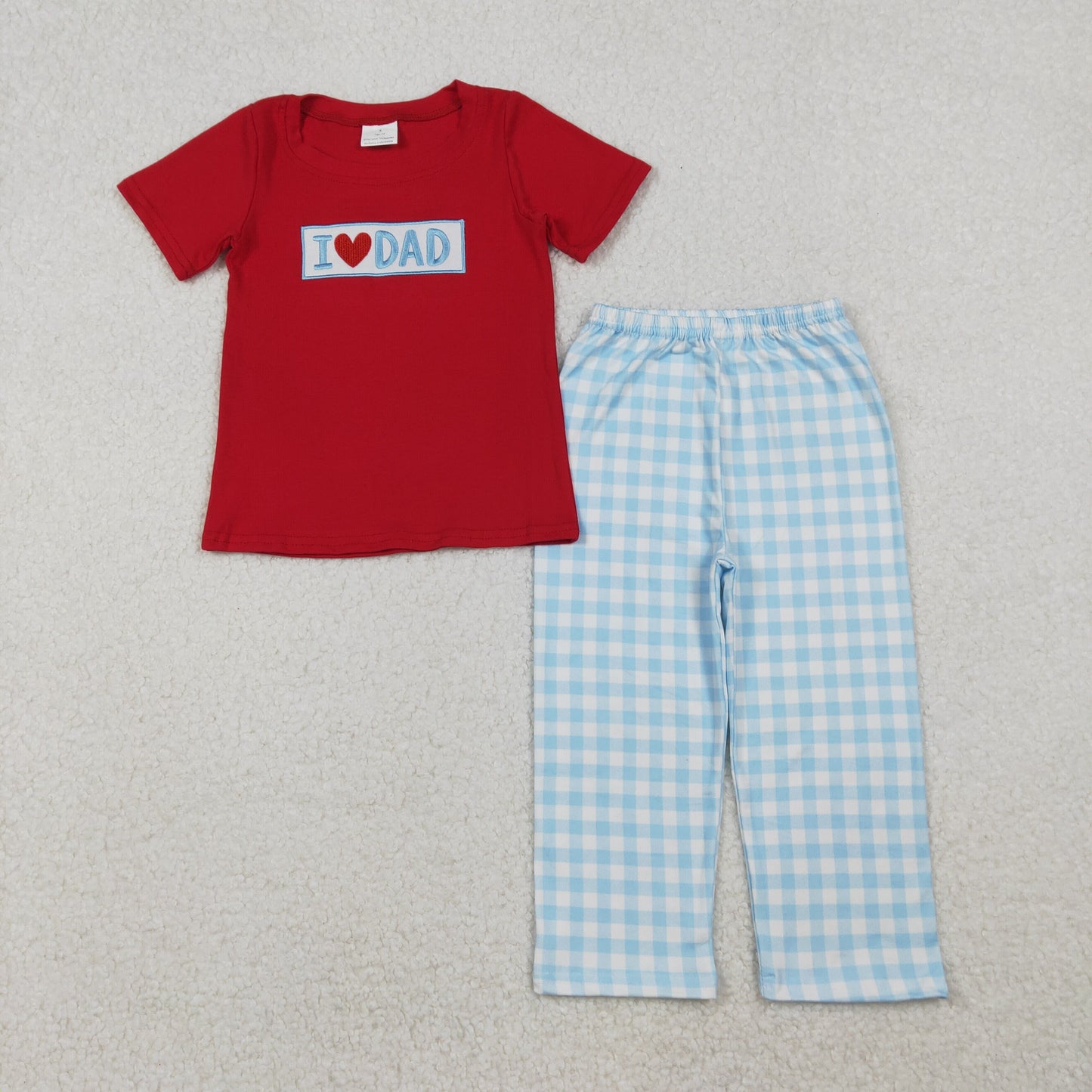 BSPO0589 embroidery western love dad pajamas sibling outfit 202510 RTS