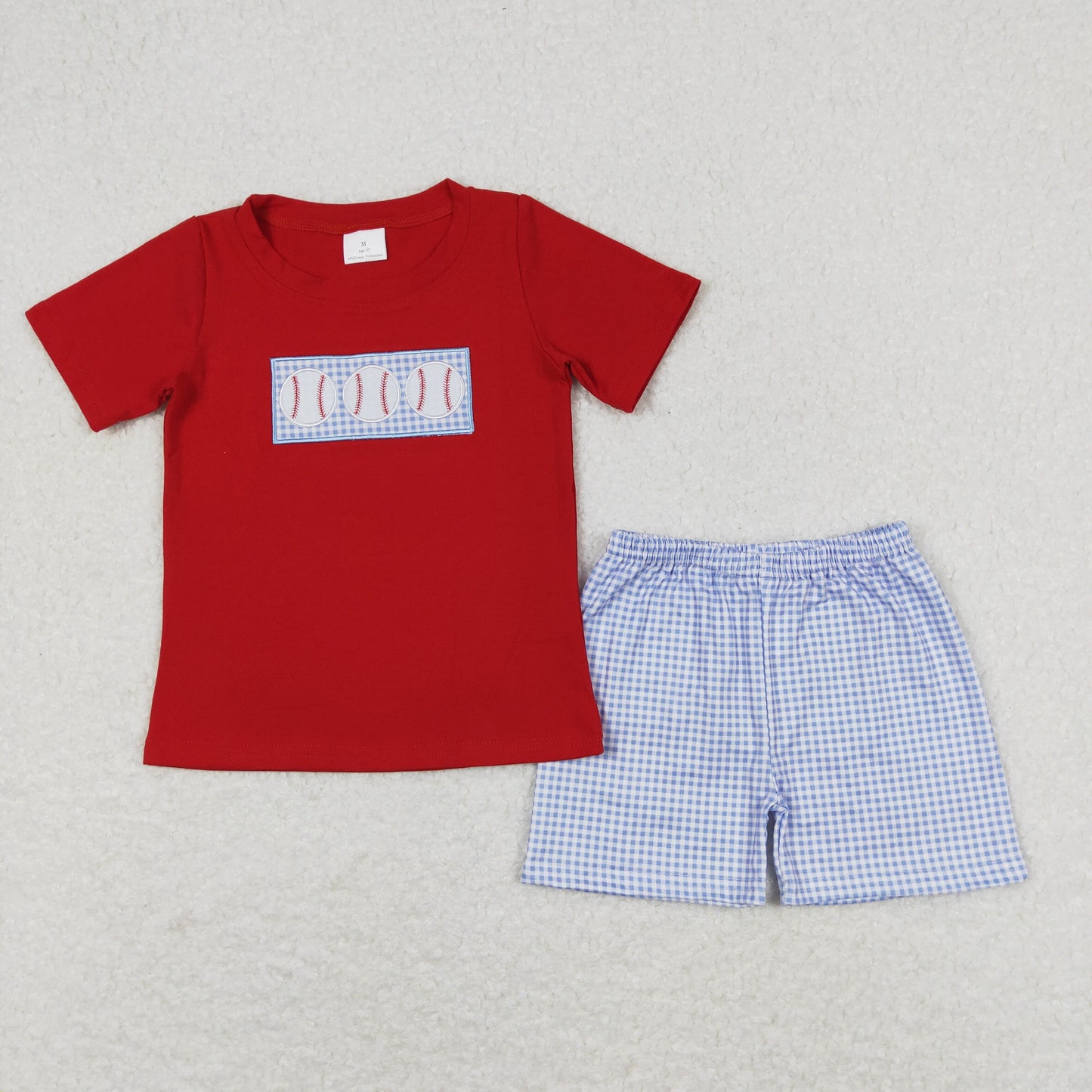 BSSO0405 baseball embroidery boy shorts outfit 202403 RTS