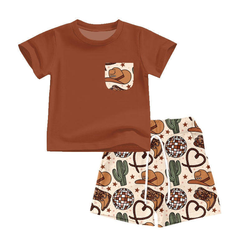BSSO0550 preorder western summer boy outfit