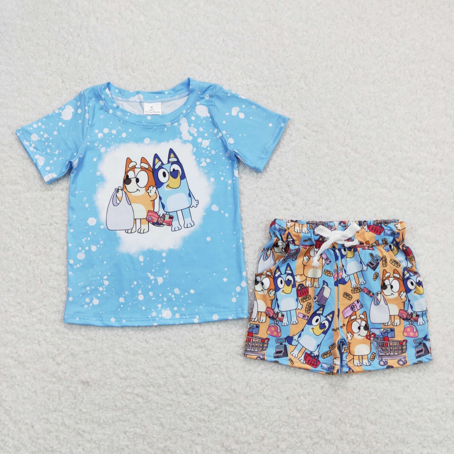 BSSO0599 bluey dog shorts summer boy clothes outfit 202403