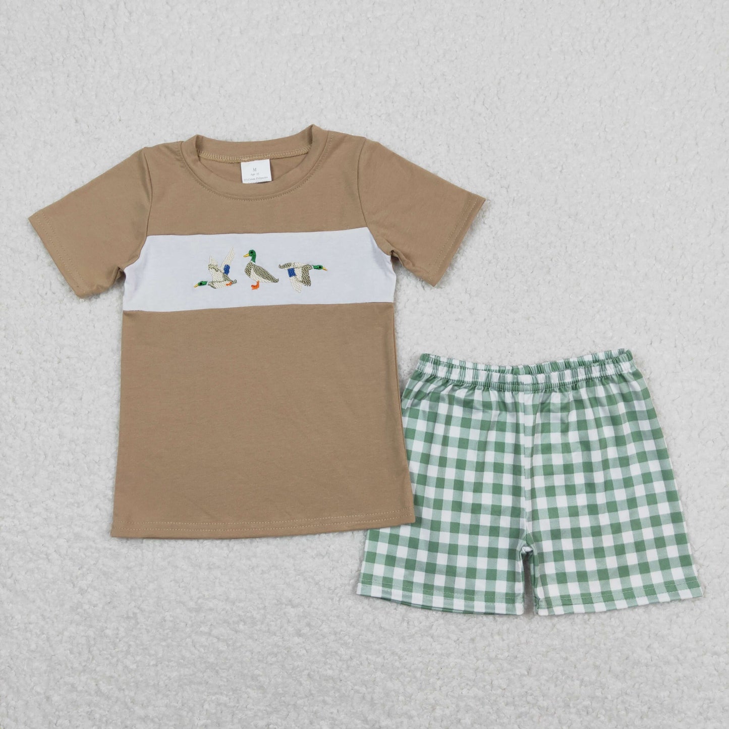 BSSO0608 embroidery boy shorts duck outfit 202412 RTS( Free shipping order $100+
