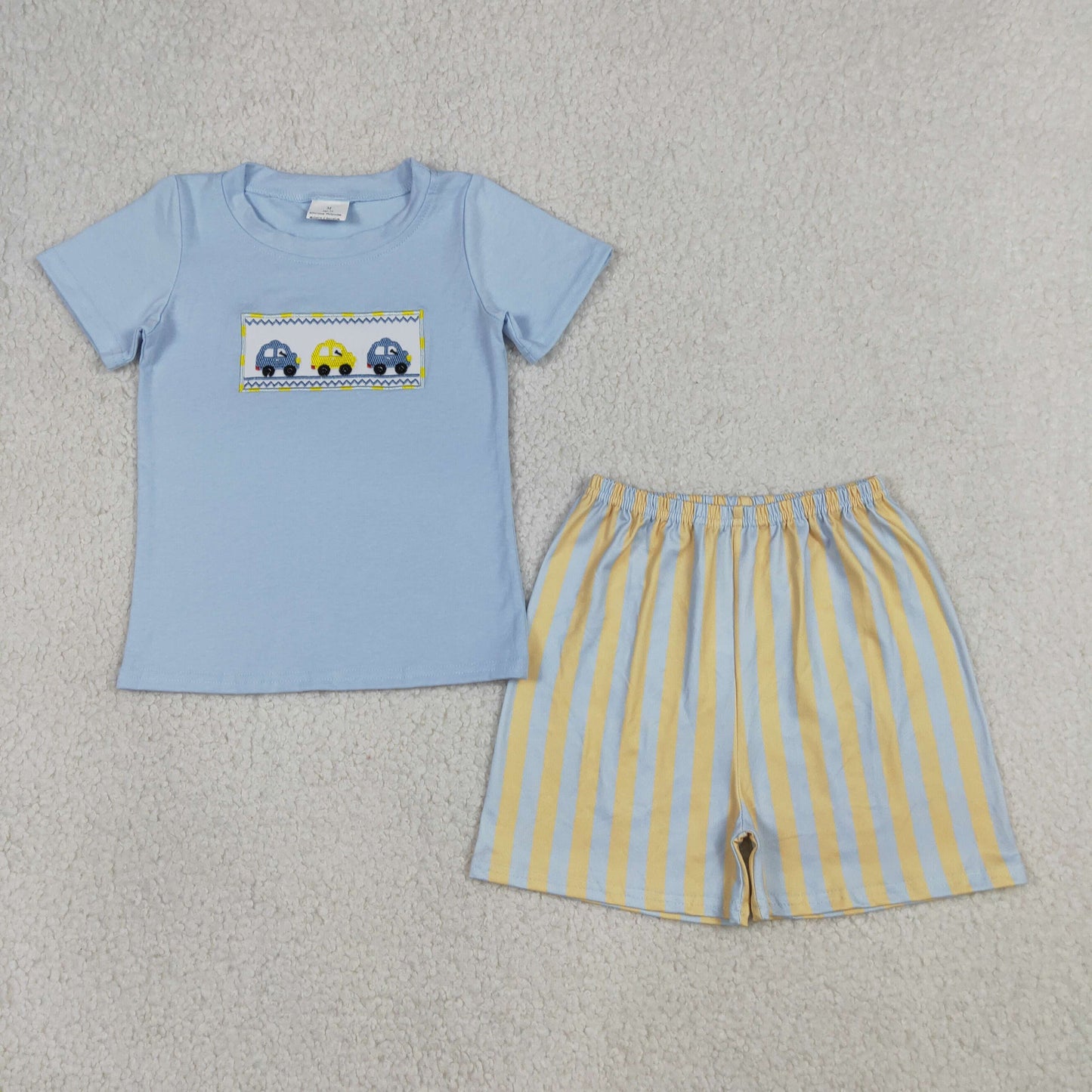 BSSO0617 embroidery car boy shorts outfit 202604 RTS