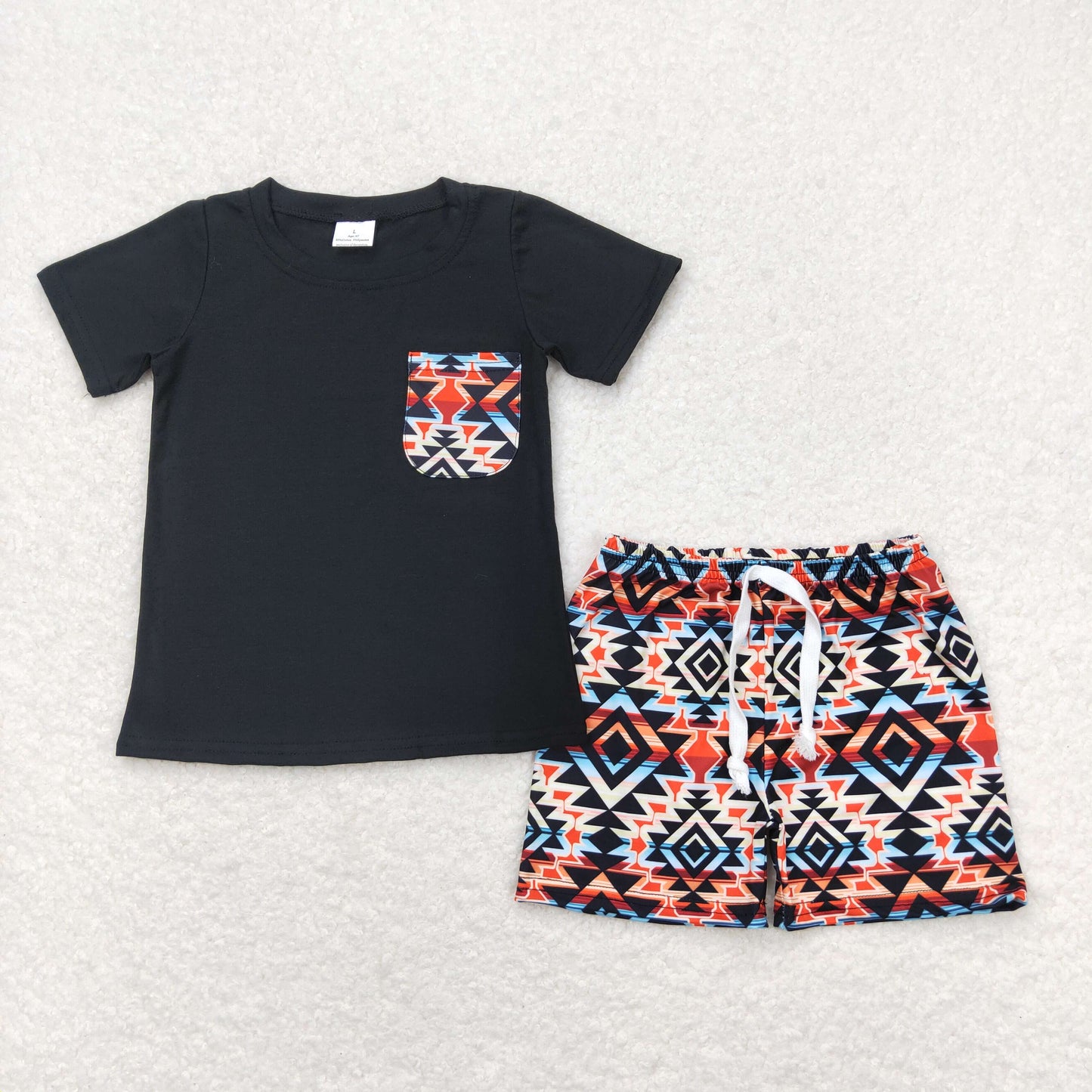 BSSO0678 western summer boy outfit 202404 RTS