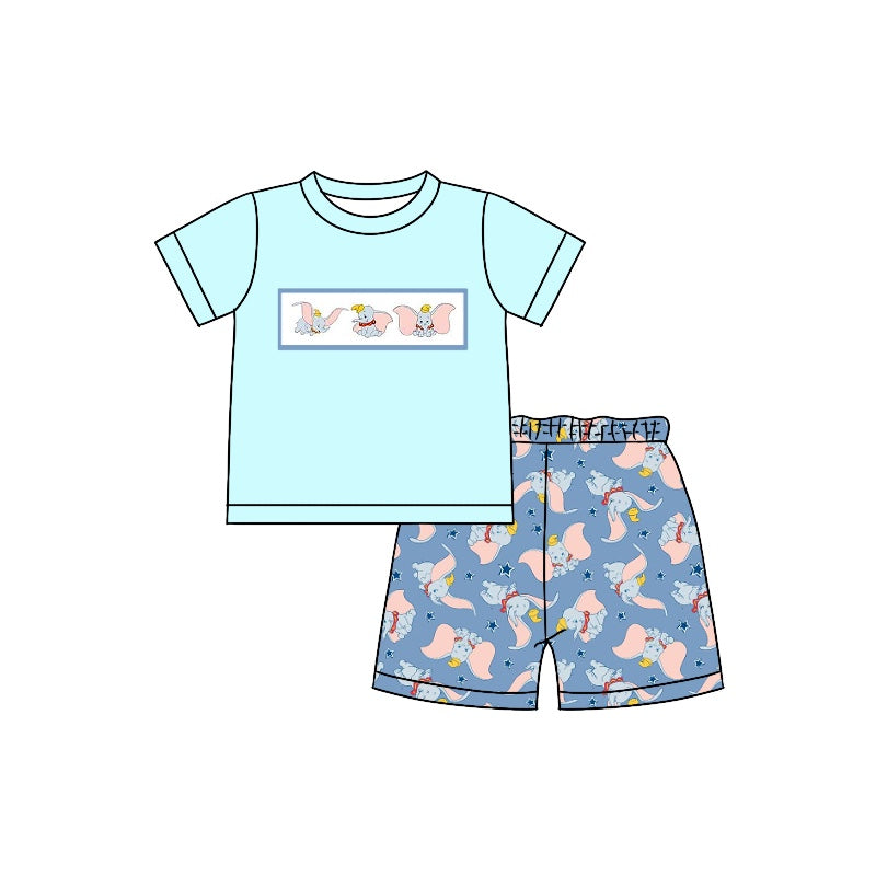 BSSO0893 elephant shorts boy summer outfit 202403 preorder