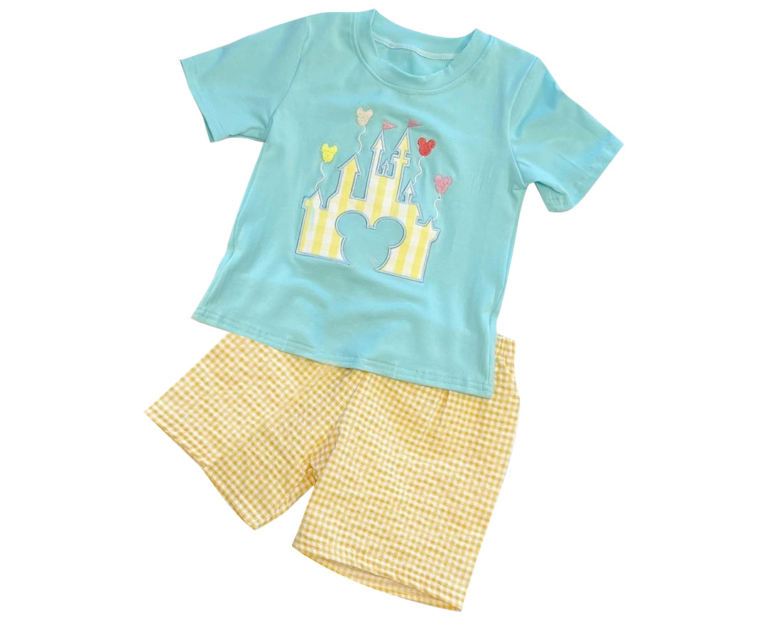 BSSO0921 castle shorts boy summer outfit 202403 preorder