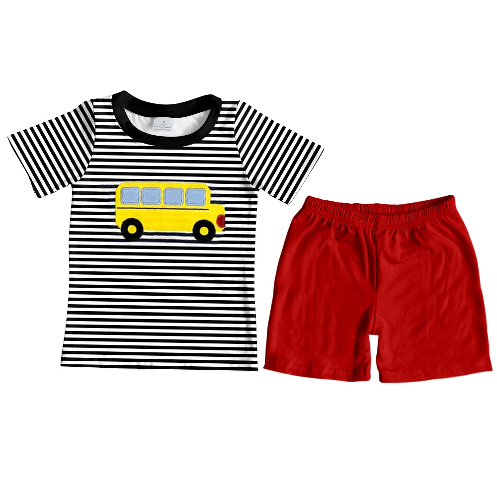 BSSO0957 Bus school car shorts boy summer outfit 202404 preorder