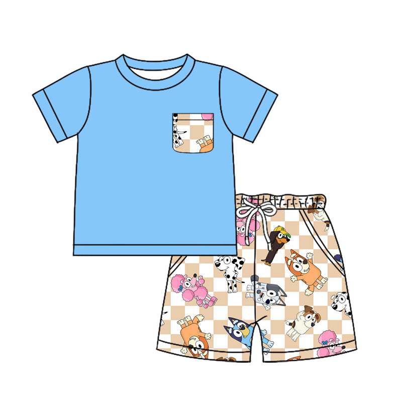 BSSO1237 bluey western boy summer outfit 202412 preorder