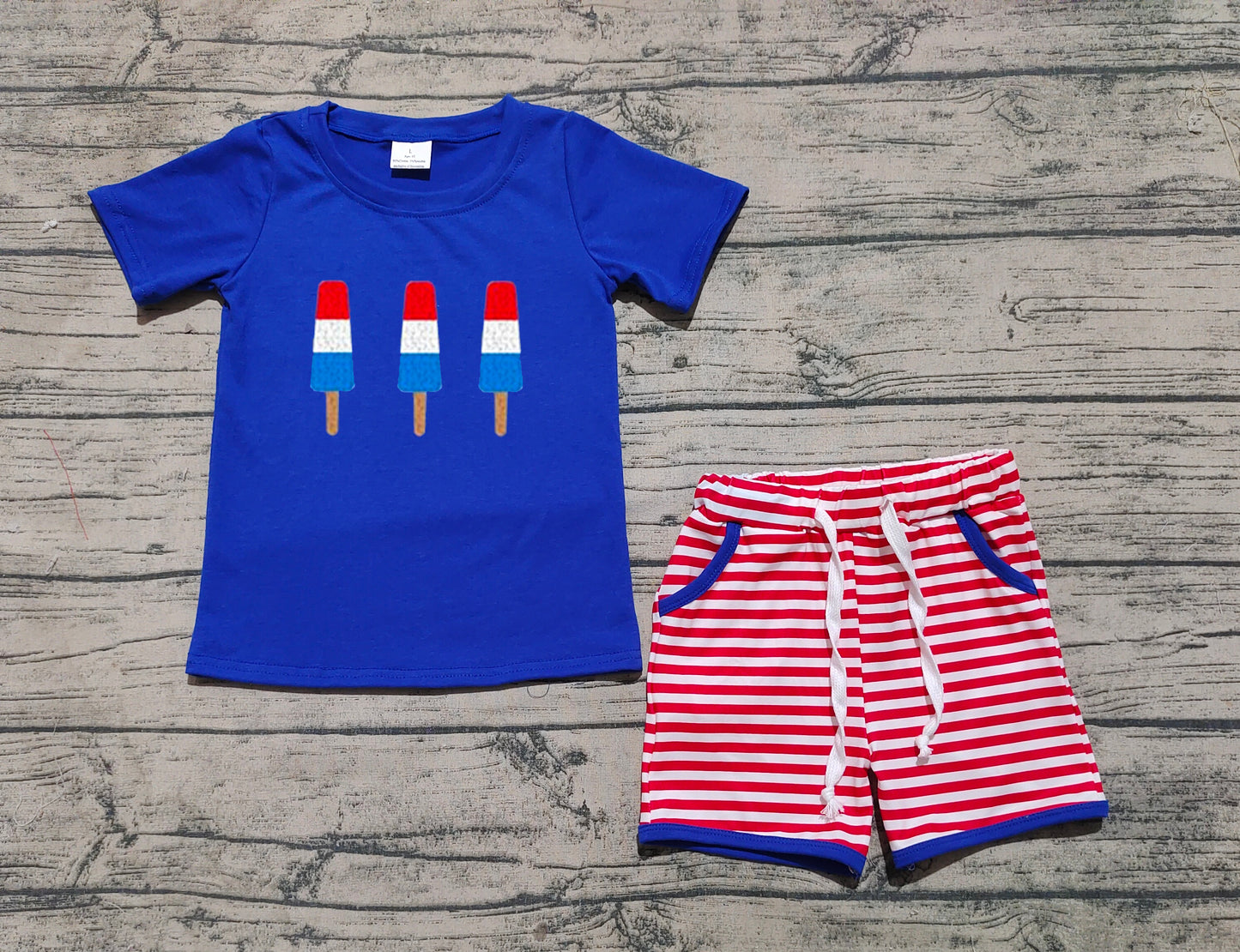 BSSO1250 preorder embroidery 4th july boy summer outfit 202503